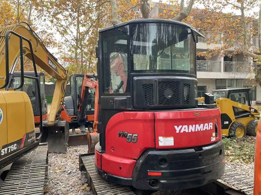 Nhật Bản nguyên bản sử dụng Yanmar Vio55-5B Mini Excavator với động cơ EPA/Sử dụng Kubota Mini Excavator bán