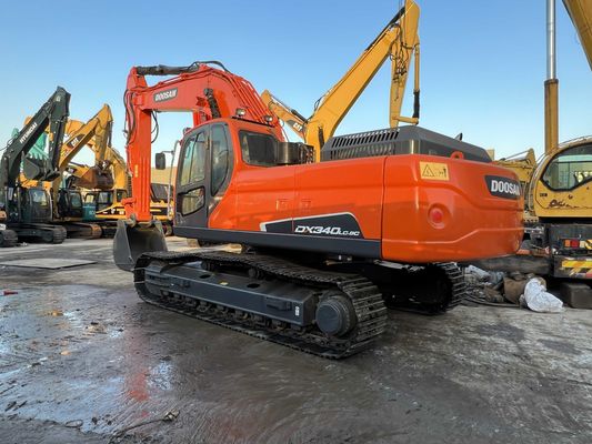 Màu tái sơn sử dụng Doosan DX340LC-9C Crawler Excavator Trong tình trạng tuyệt vời