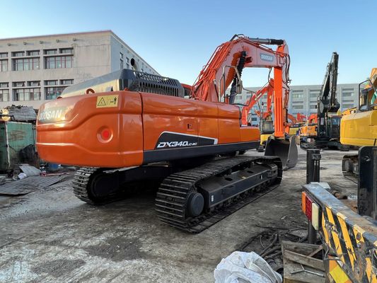 Màu tái sơn sử dụng Doosan DX340LC-9C Crawler Excavator Trong tình trạng tuyệt vời