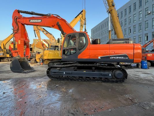 Màu tái sơn sử dụng Doosan DX340LC-9C Crawler Excavator Trong tình trạng tuyệt vời