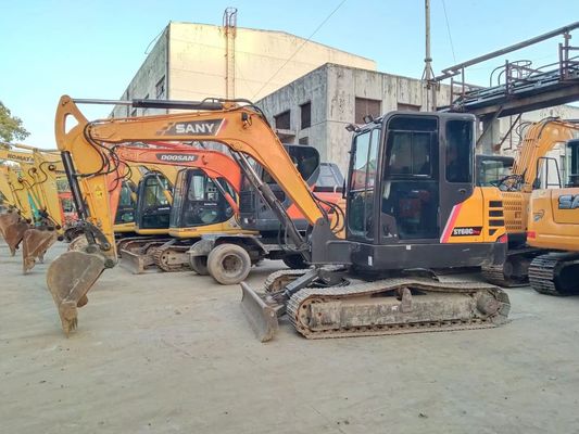 2020 Năm sử dụng SANY SY60C-9 Mini Crawler Excavator Màu gốc