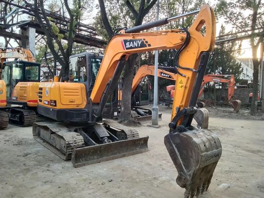 2020 Năm sử dụng SANY SY60C-9 Mini Crawler Excavator Màu gốc