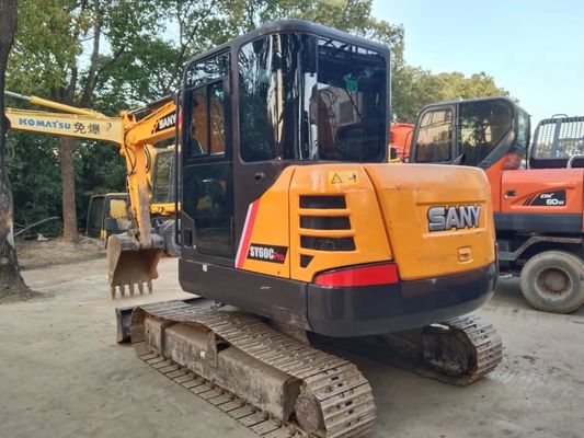 2020 Năm sử dụng SANY SY60C-9 Mini Crawler Excavator Màu gốc