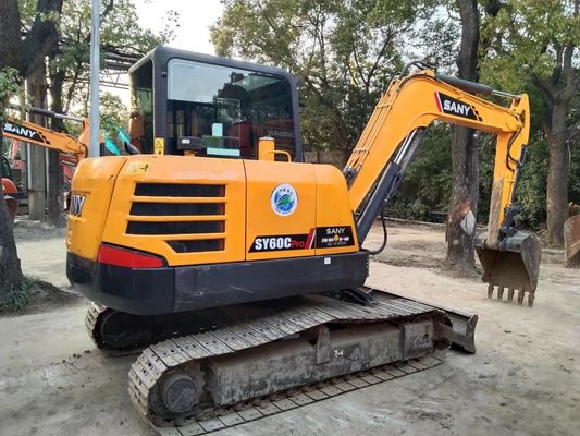 2020 Năm sử dụng SANY SY60C-9 Mini Crawler Excavator Màu gốc
