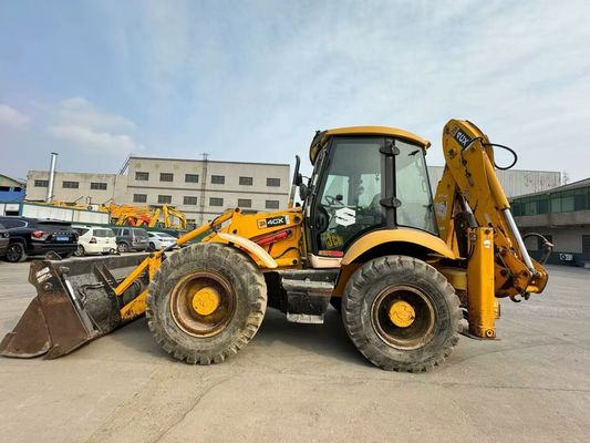 Đồ tải JCB 4CX cũ với bốn trong một thùng / Máy tải JCB cũ