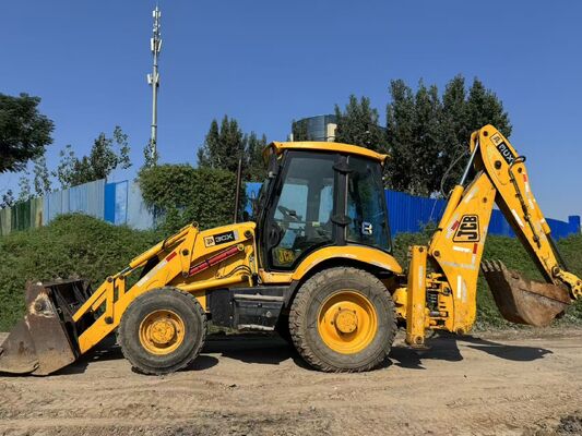 Màu gốc JCB 3CX Cài lắp lề sử dụng 4 bánh xe