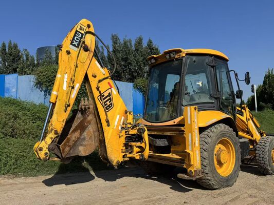 Màu gốc JCB 3CX Cài lắp lề sử dụng 4 bánh xe