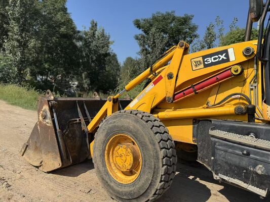 Màu gốc JCB 3CX Cài lắp lề sử dụng 4 bánh xe
