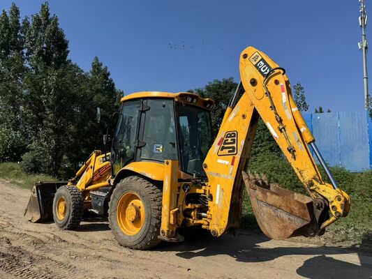 Màu gốc JCB 3CX Cài lắp lề sử dụng 4 bánh xe