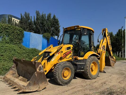 Màu gốc JCB 3CX Cài lắp lề sử dụng 4 bánh xe