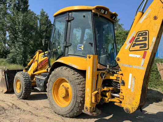 Màu gốc JCB 3CX Cài lắp lề sử dụng 4 bánh xe